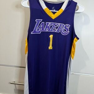 Purple and Yellow Lakers Basketball Jersey